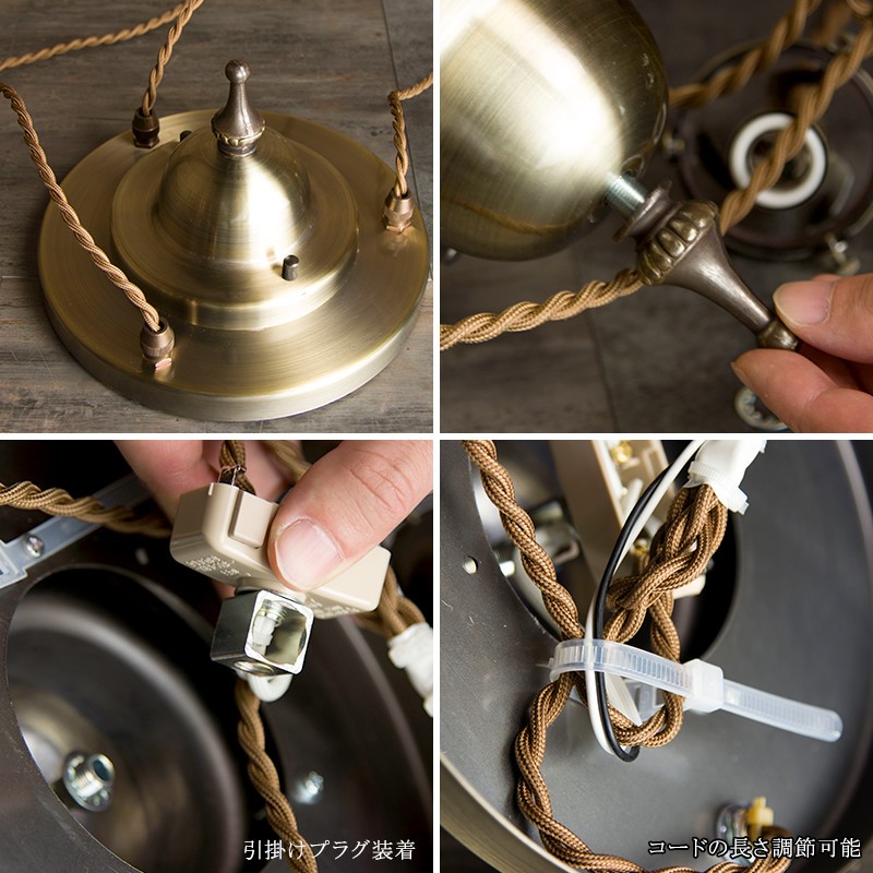 最安値！c-8. 送料無料！フランスアンティーク 3個セット 吊り下げ