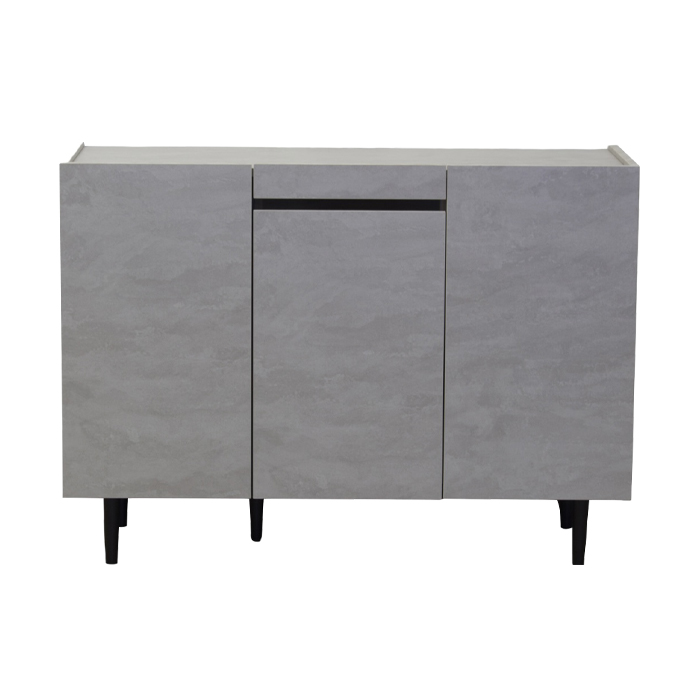 サイドボード 幅120 リビングボード 石目柄 ストーン調 リビング収納