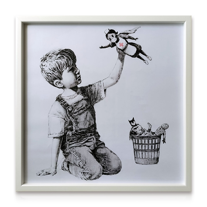 アートパネル Banksy バンクシー Game Changer ゲーム・チェンジャー