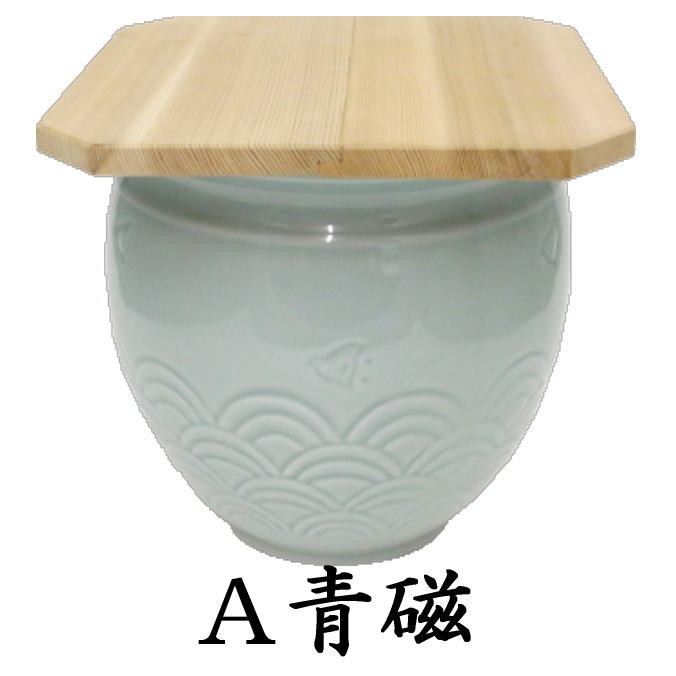 茶道具 水屋道具 水屋瓶 水屋壷 水屋甕 青磁/千鳥： 小）又は（無し