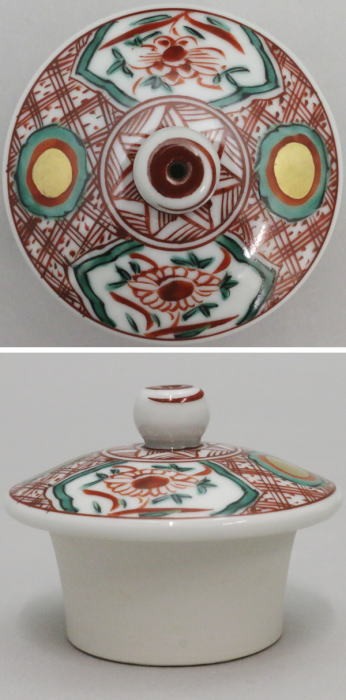 煎茶道具 水注 水次 京焼き 赤絵 花鳥 高野昭阿弥作 茶道 : 茶道具