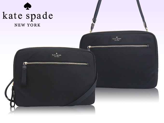 kate spade 黒 ナイロン パソコンバッグ