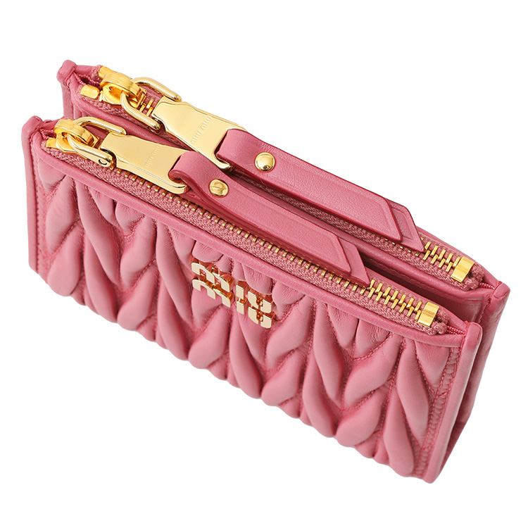 miu miu（ミュウミュウ） マテラッセレザー 二つ折り財布 5ML024-AFPP
