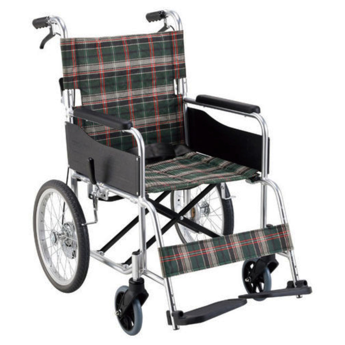 マキテック 車いす 標準 介助式 背折れタイプ 座面幅40cm 非課税