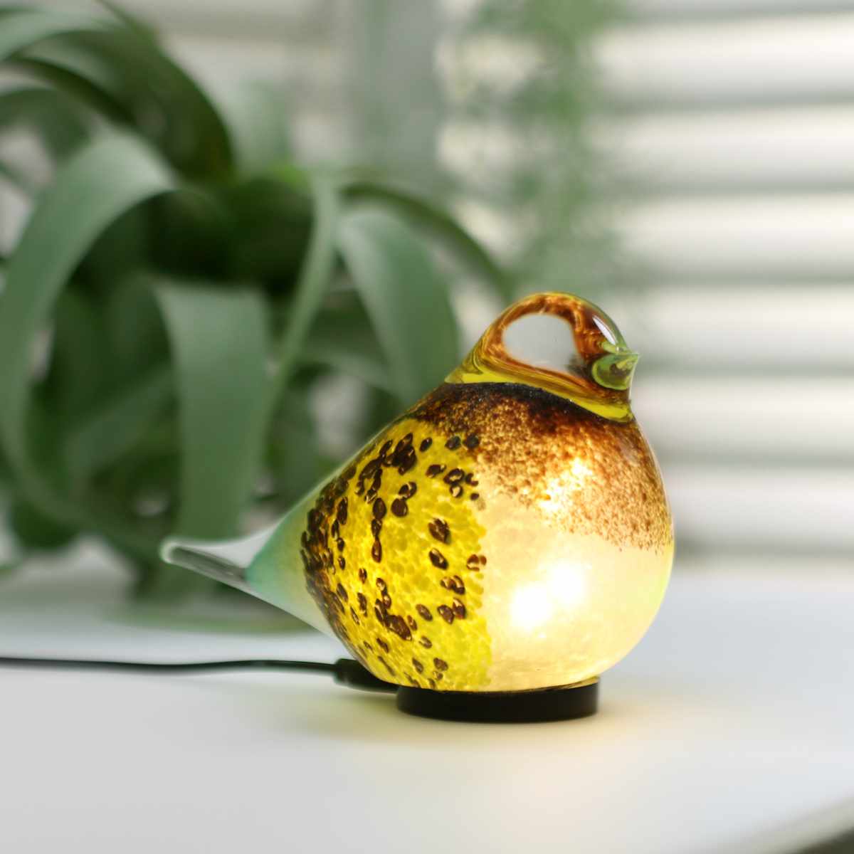 magnet テーブルライト HEALING BIRD USB電源 （ ライト ガラス製