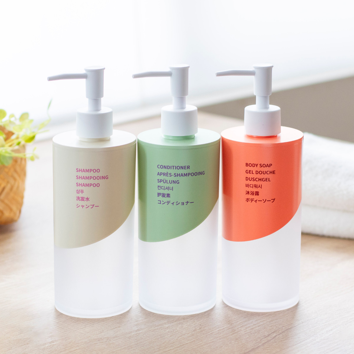 ディスペンサー 500ml シャンプー コンディショナー ボディソープ