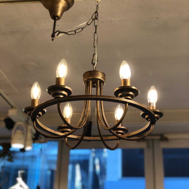 nyua＊シャンデリア 6灯 インテリア アンティーク ビンテージ