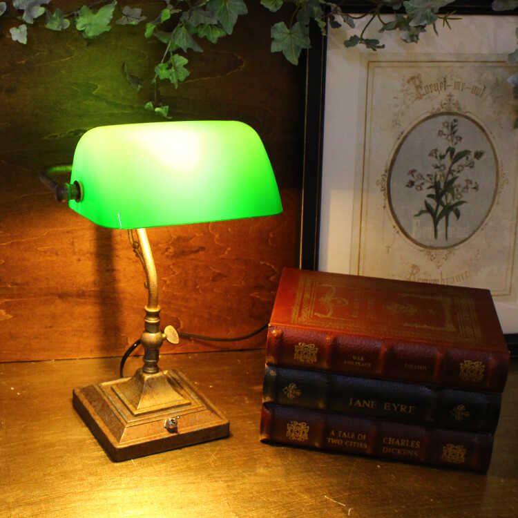 テーブルライト バンカーズライト おしゃれ 卓上照明 LED レトロ