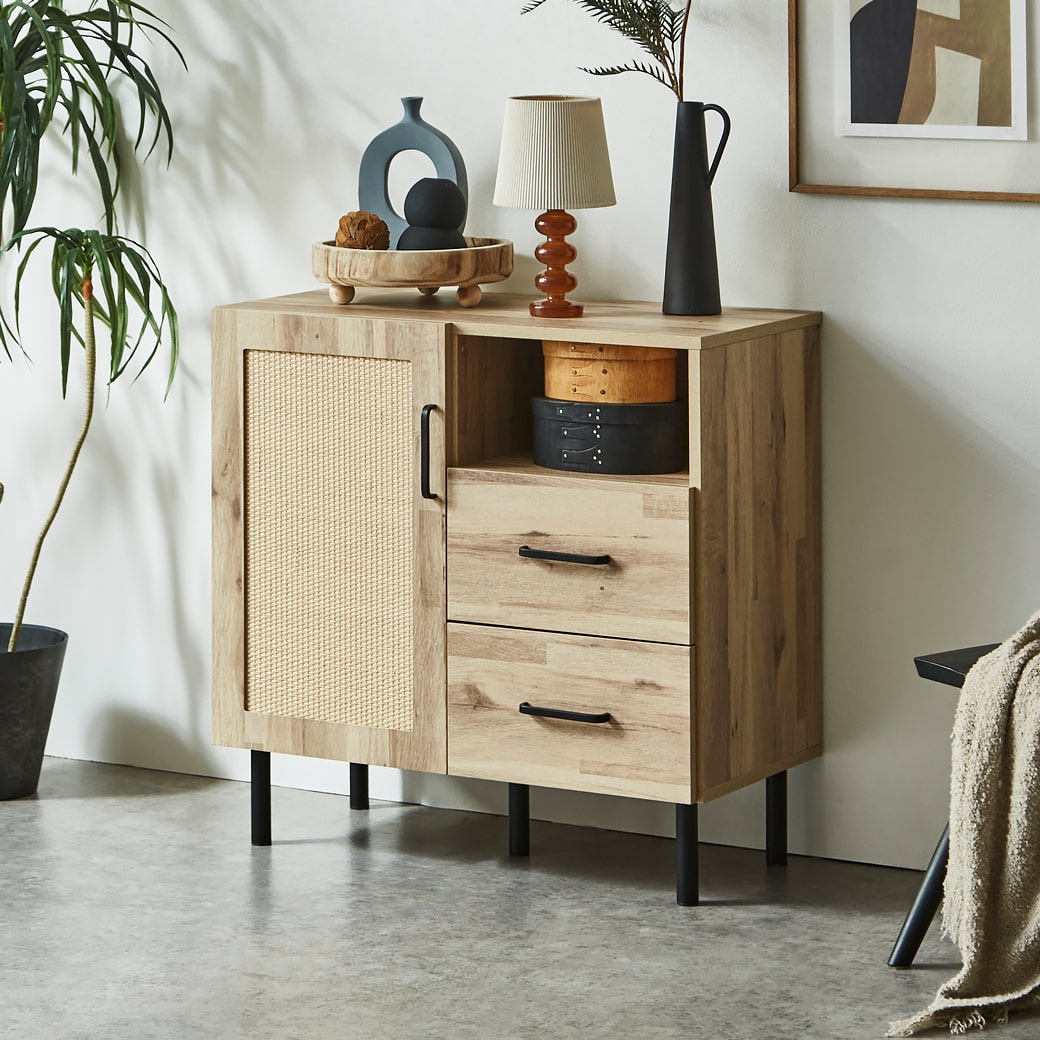 ネルコンシェルジュ キャビネット サイドボード アーヴィング 幅80cm