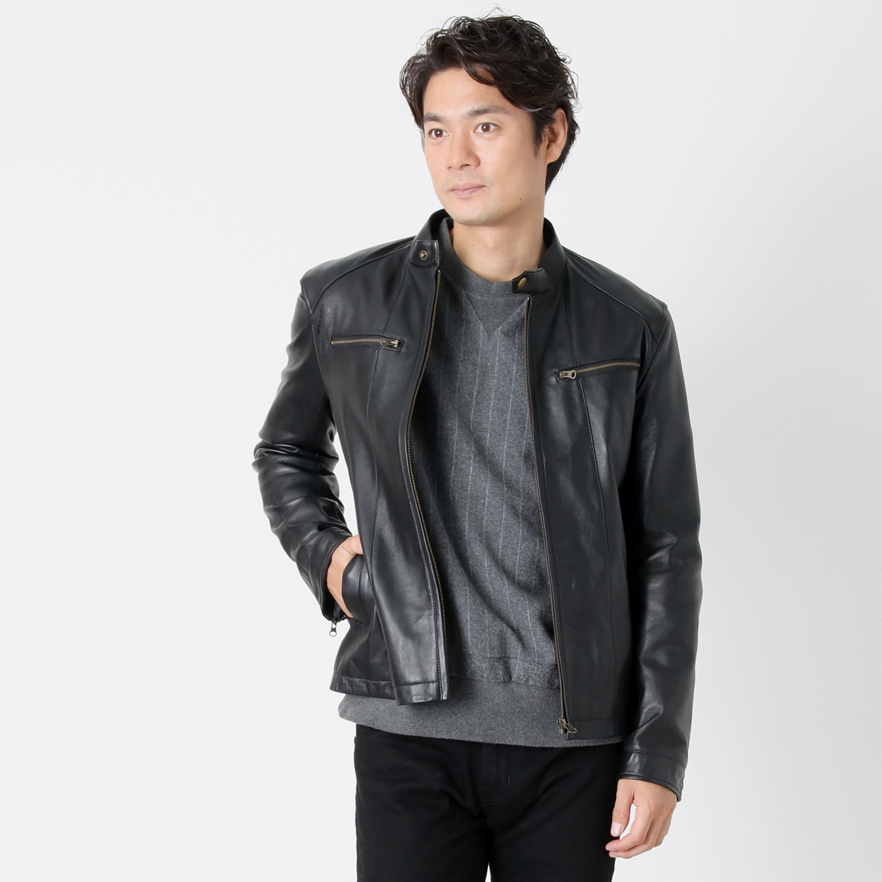 sankyo shokai（三京商会） [5%offクーポン]ラムレザー シングル