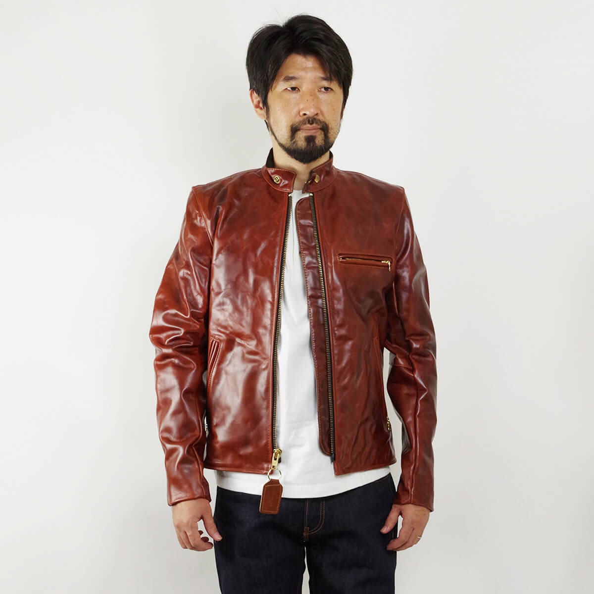 VANSON（バンソン） VANSON MODEL B シングル ライダース オクタゴン