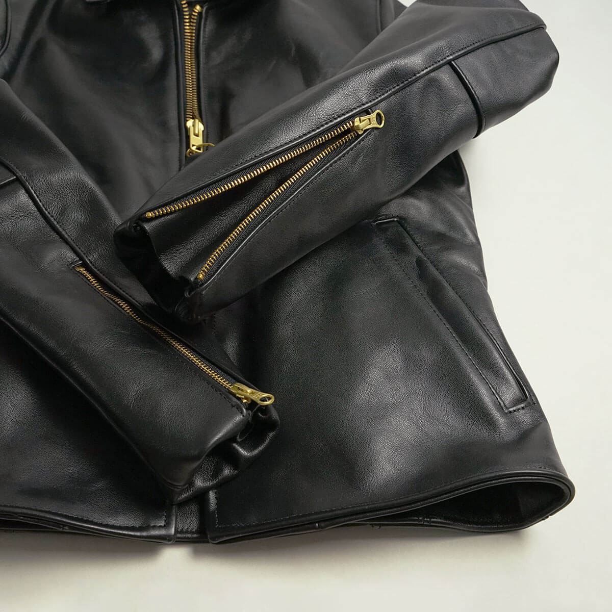 VANSON（バンソン） VANSON ENF シングル ライダース ブラック