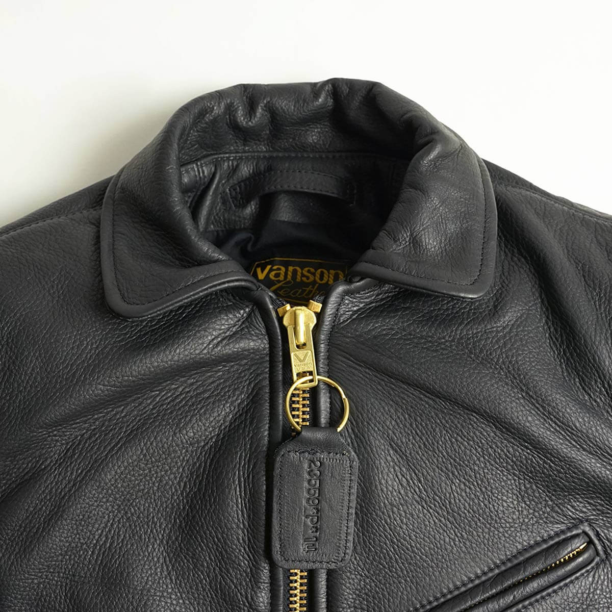 VANSON（バンソン） エンフィールド 襟付きシングルライダース ソフト