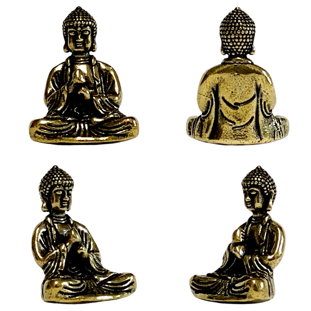 ミニ仏像 お釈迦様 手のひらサイズ 2.9cm 真鍮 仏像 インテリア 黄銅