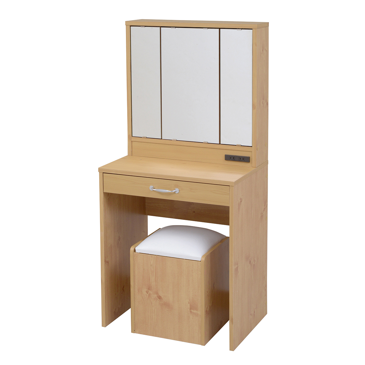 JK-PLAN（ジェイケイ・プラン） 化粧台 ドレッサー 三面鏡ドレッサー