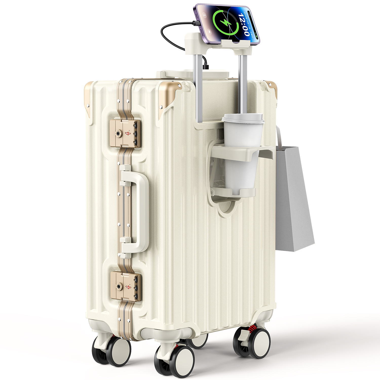 BARGOCH スーツケース 機内持ち込み 軽量 大型 アルミフレーム