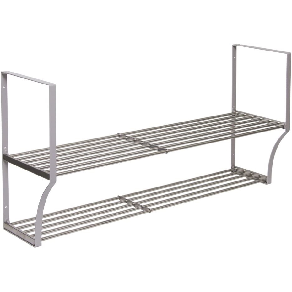 田窪工業所 伸縮パイプ棚 2段 幅90〜120cm TS2-120L : くらし壱番館