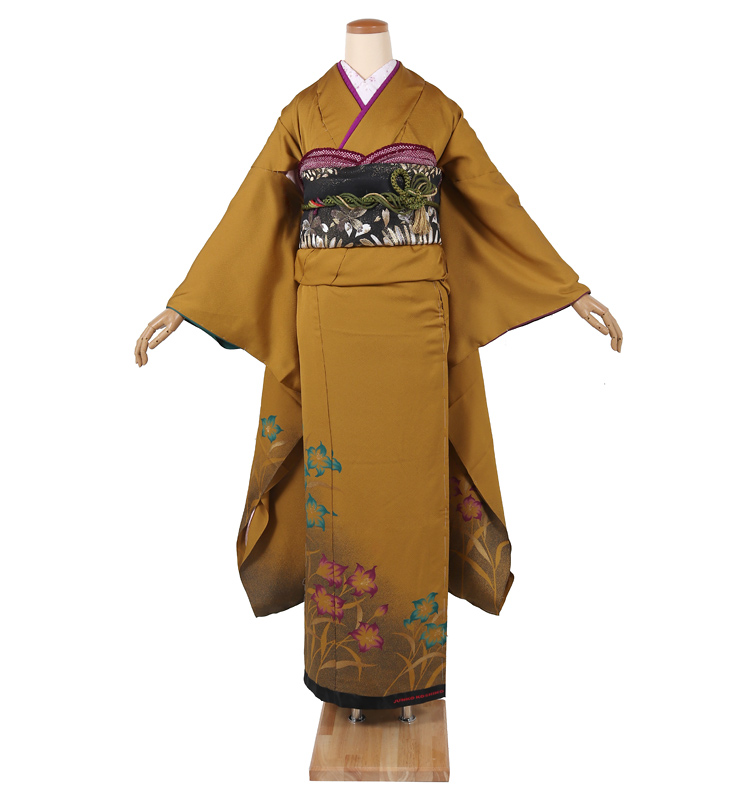 振袖 成人式 結婚式 卒業式 パーティー 晴れ着 正絹 カラシ マスタード