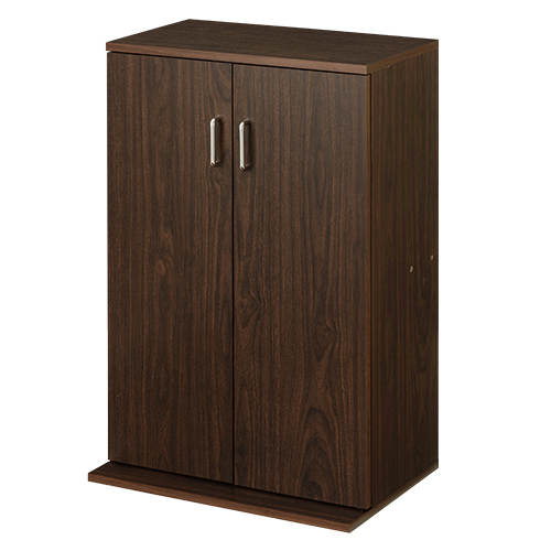 ぼん家具 本棚 大容量 スリム 扉付き キャビネット コミック収納 推し