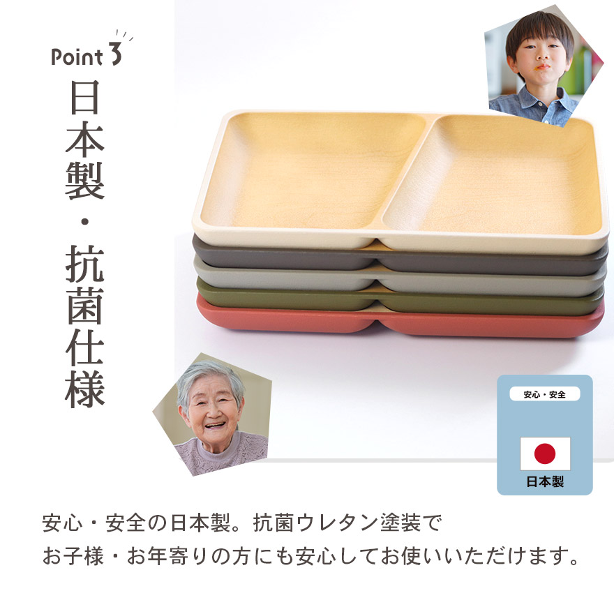 EARTH COLOR 皿 プレート 食洗機対応 電子レンジ対応 日本製 木目調