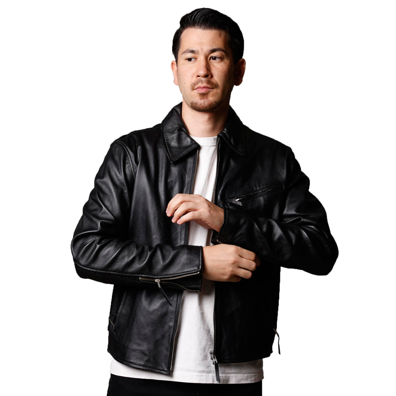 本革 ラムレザー】ライダースジャケット メンズ レザージャケット 革