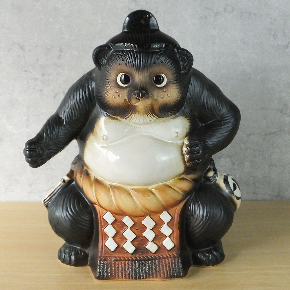 たぬき 約75cm 20号から25号サイズ 置物 信楽焼 信楽焼たぬき20号 福