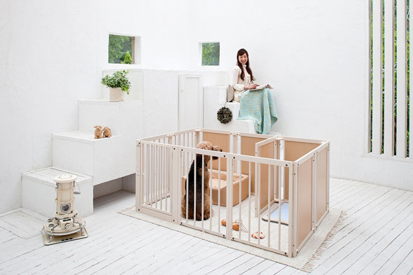 Kiinus（キーヌス） [サークルプラスF80XLp] ペットサークル 犬用 多頭