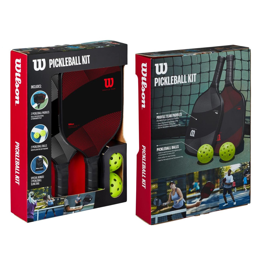 Wilson（ウイルソン） ピックルボール パドル2本＋ボール2個セット