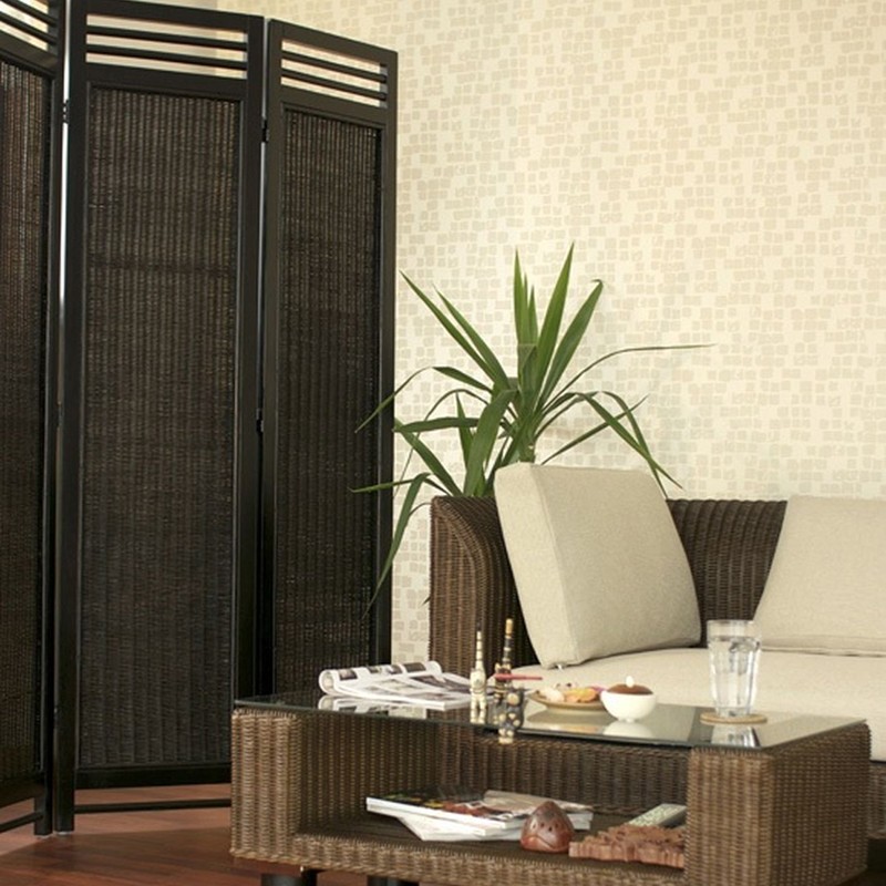 間仕切り 3連 パーテーション おしゃれ ラタン アジアン SW07AT 爆買