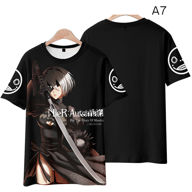 ニーア オートマタ NieR:Automata ヨルハ二号B型 Tシャツ、羽織り T