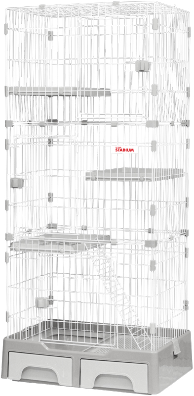 CAT TOWER STADIUM（キャットタワースタジアム） キャットケージ 3段