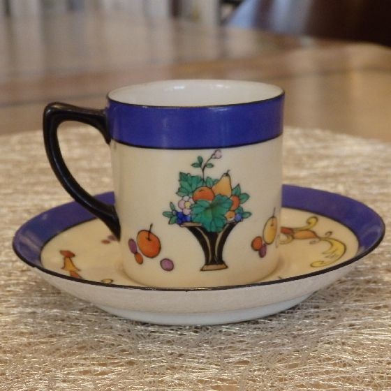 最終処分特価 オールドノリタケ 湖畔 持ち手付きトレイ マルキ印 最終