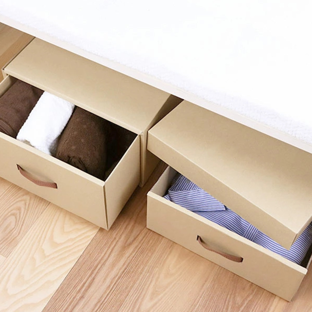 東洋ケース（TOYOCASE） 収納ケース 約 幅39×奥行70×高さ22cm クラフト