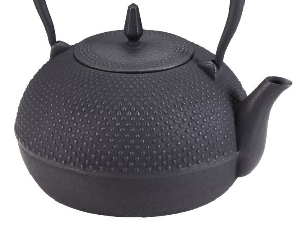 池永鉄工 鉄瓶 1.2L IH対応 梔子あられ文様 小 南部鉄器 日本製