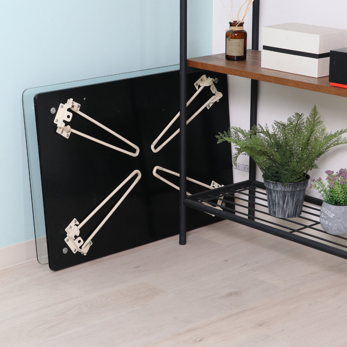 不二貿易（Fuji Boeki） ローテーブル 幅70cm ガラステーブル