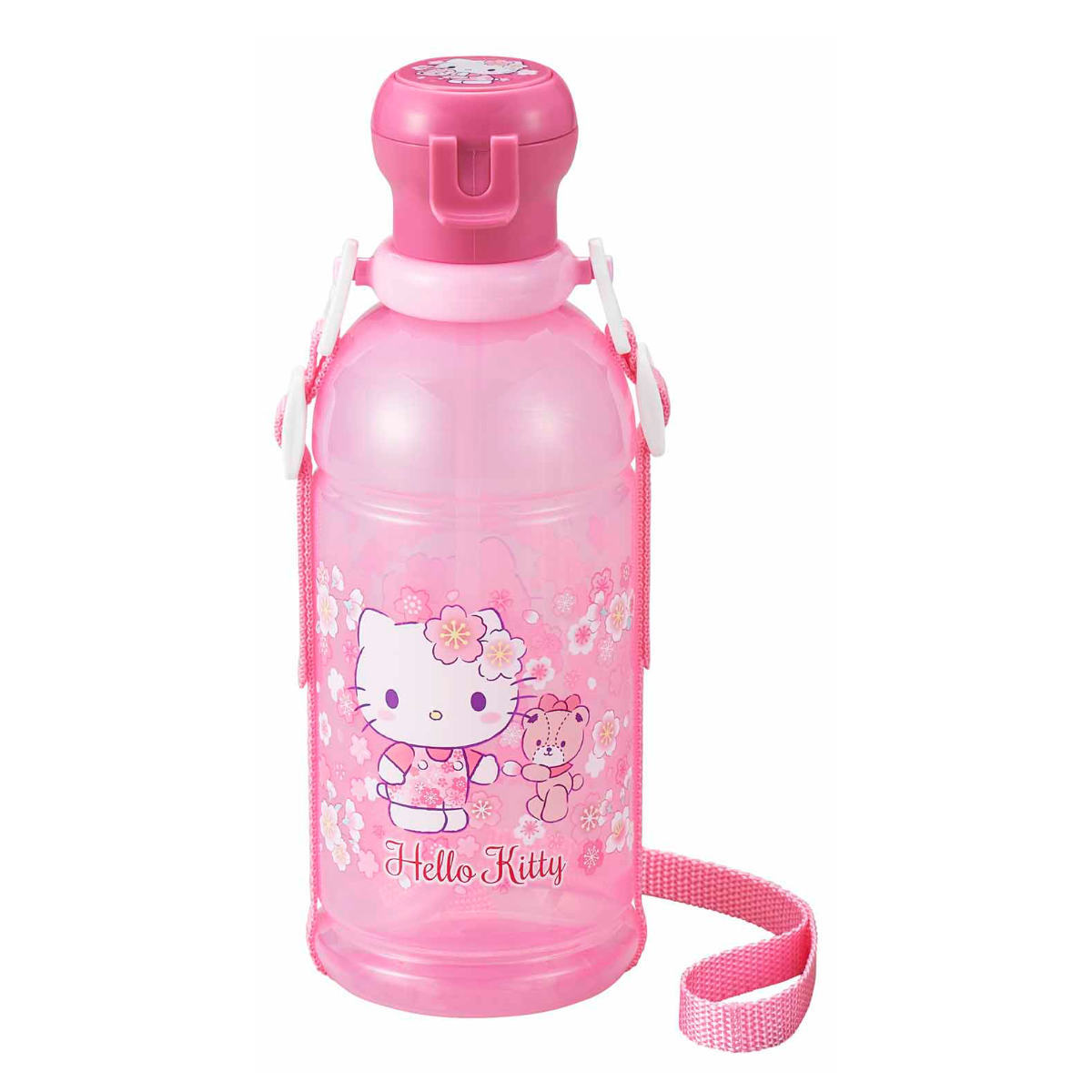 OSK（オーエスケー） 水筒 キッズ 400ml プラスチック ストロー ハロー