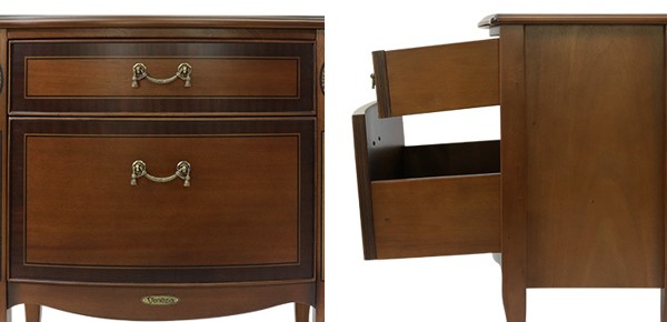 サイドチェスト ナイトテーブル クラシック調 Venezia 幅55cm （ 開梱