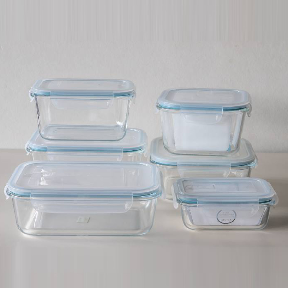保存容器 950ml 耐熱ガラスパック 角 深 （ 耐熱ガラス ガラス 電子