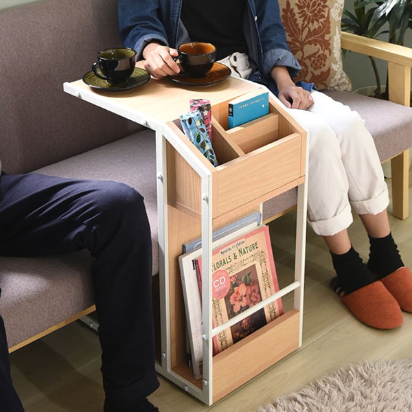 サイドテーブル アイアンフレーム ミッドセンチュリー Rita 幅31cm