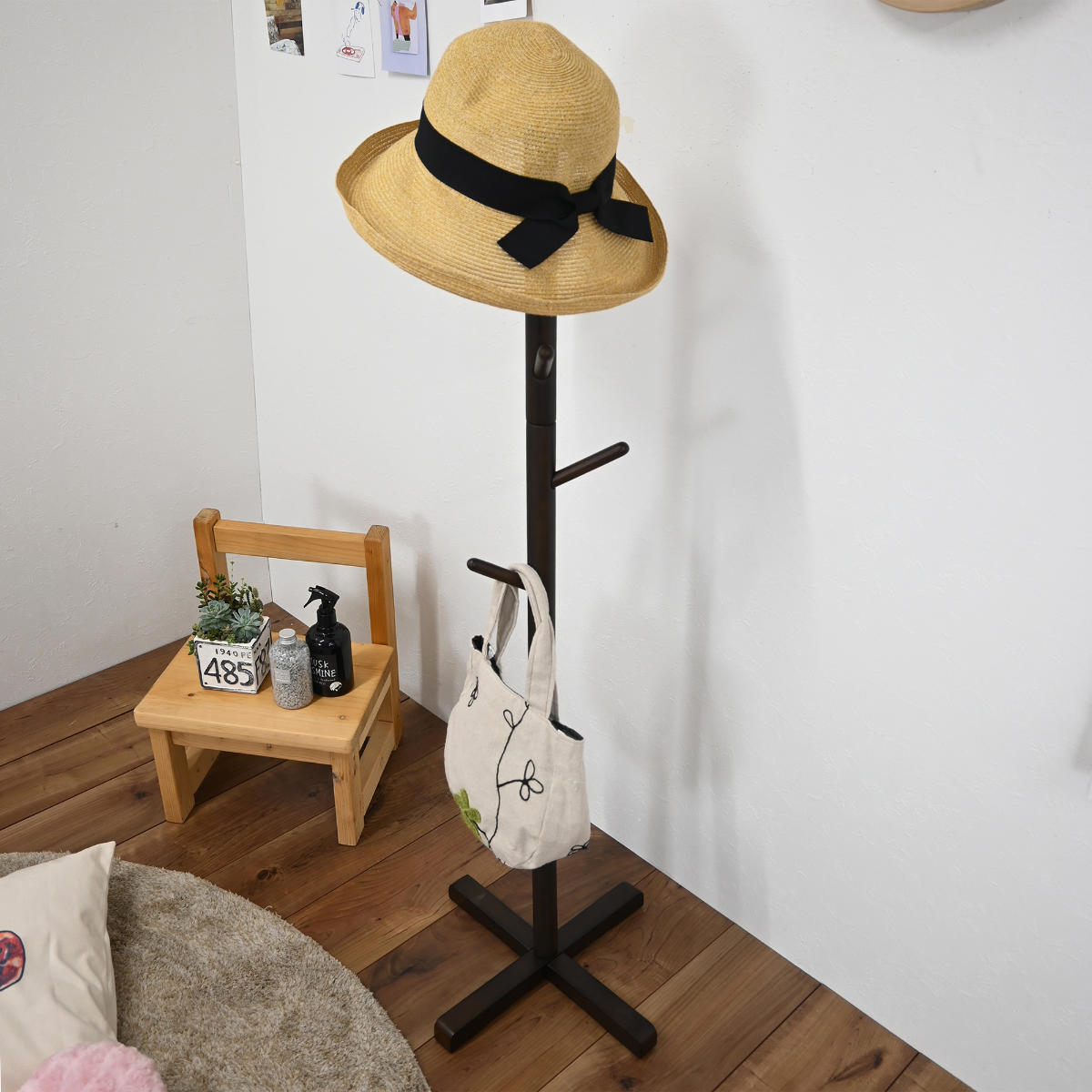 フクダクラフト ポールハンガー 木製 北欧 （ ハンガーラック コート