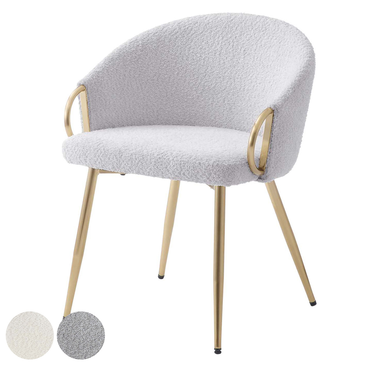 東谷 ダイニングチェア 座面高45cm アームチェア アンティークゴールド