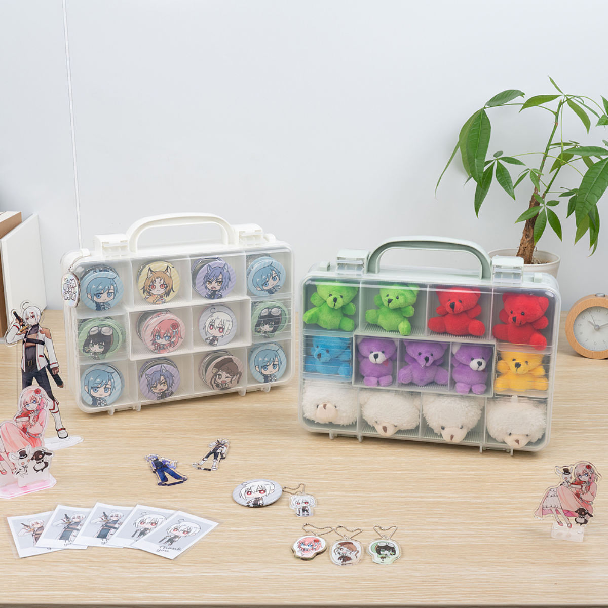 収納ボックス ツインコレクションケース 300 推し活 ケース 持ち手付き