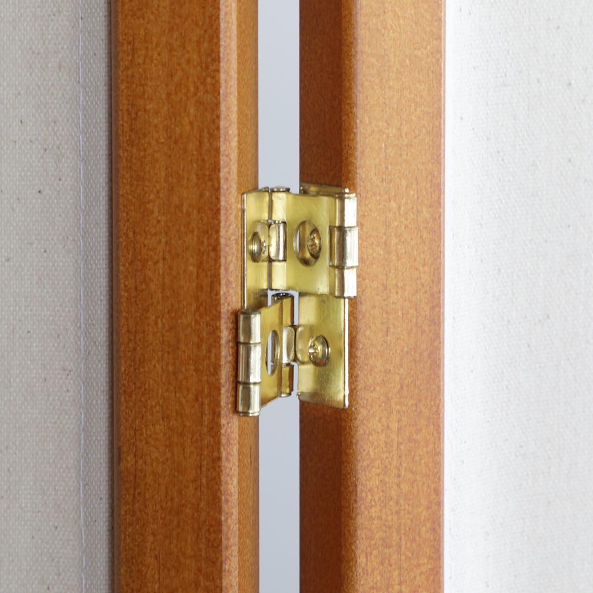 弘益 衝立 3連 高さ150cm 帆布 和風 天然木 完成品 （ パーテーション