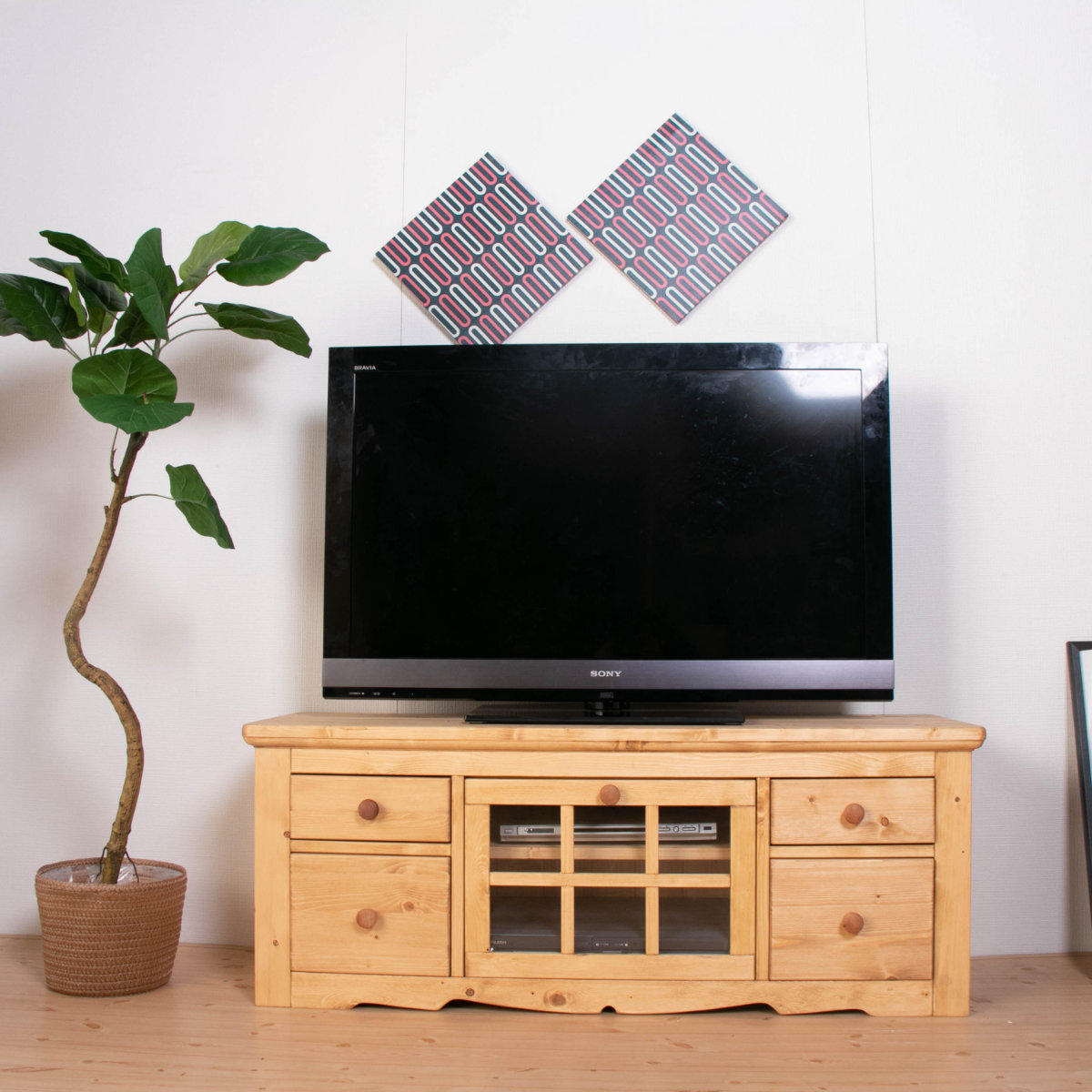 テレビ台 ローボード カントリー調 パイン材 Farmer 幅120cm （ TV