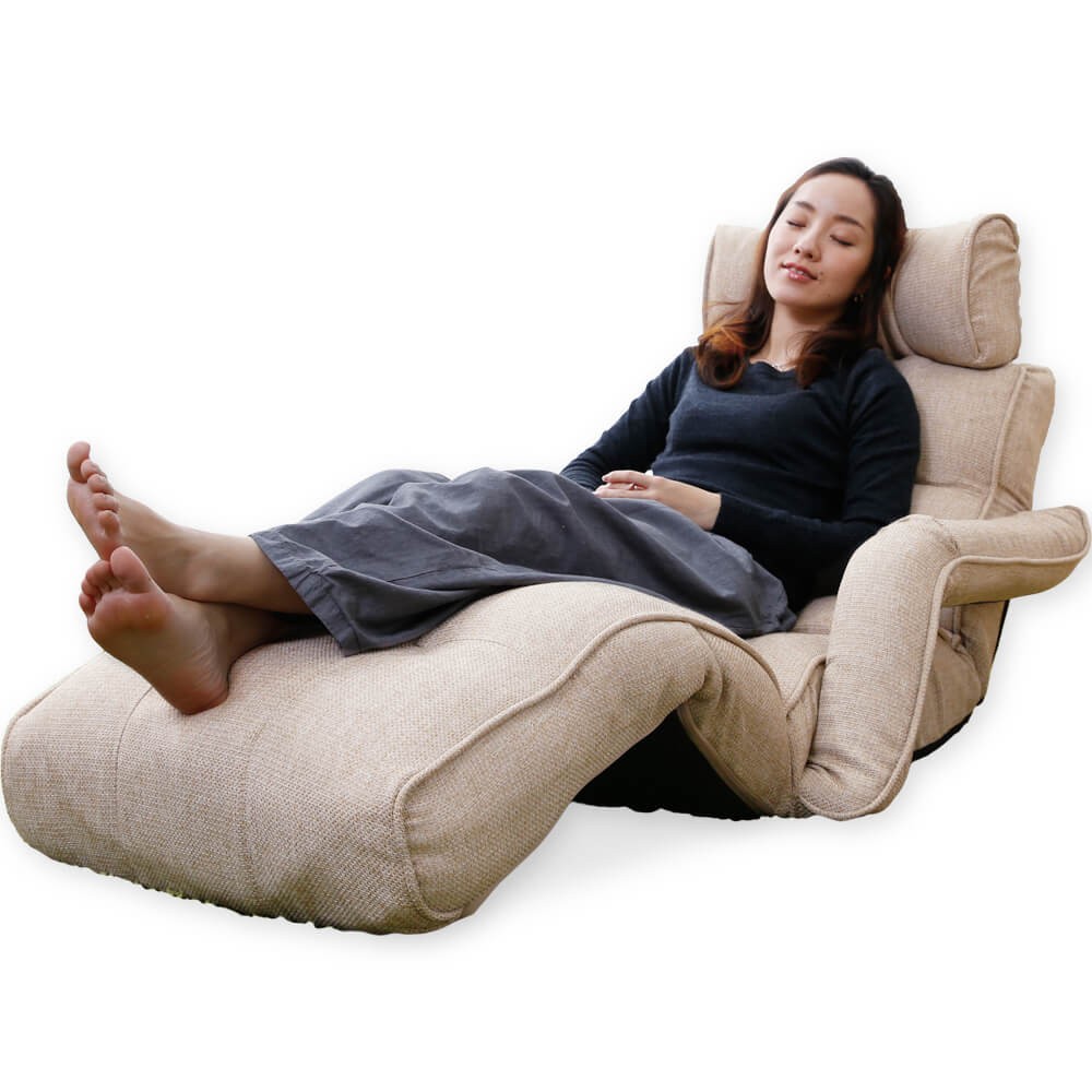 LOWYA（ロウヤ） 座椅子 リクライニング 低反発 ハイバック 42段ギア