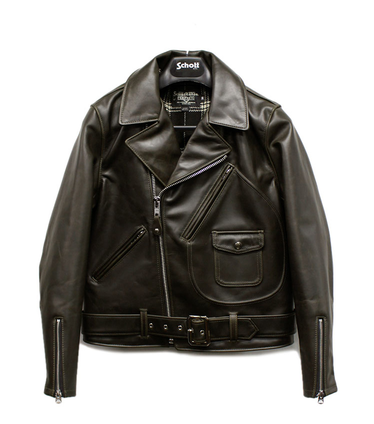 USA製 ショット 699 本革 ダブル ライダースジャケット 38 Dポケット