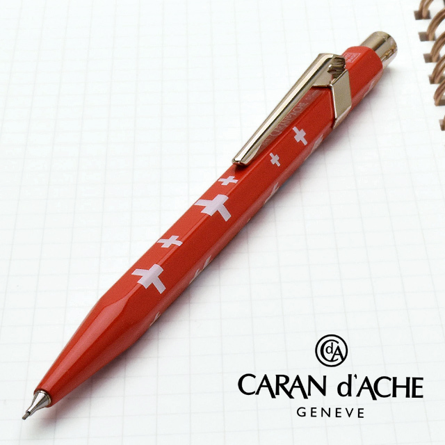 CARAN d'ACHE（カランダッシュ） シャーペン 0.5mm スイスフラッグ