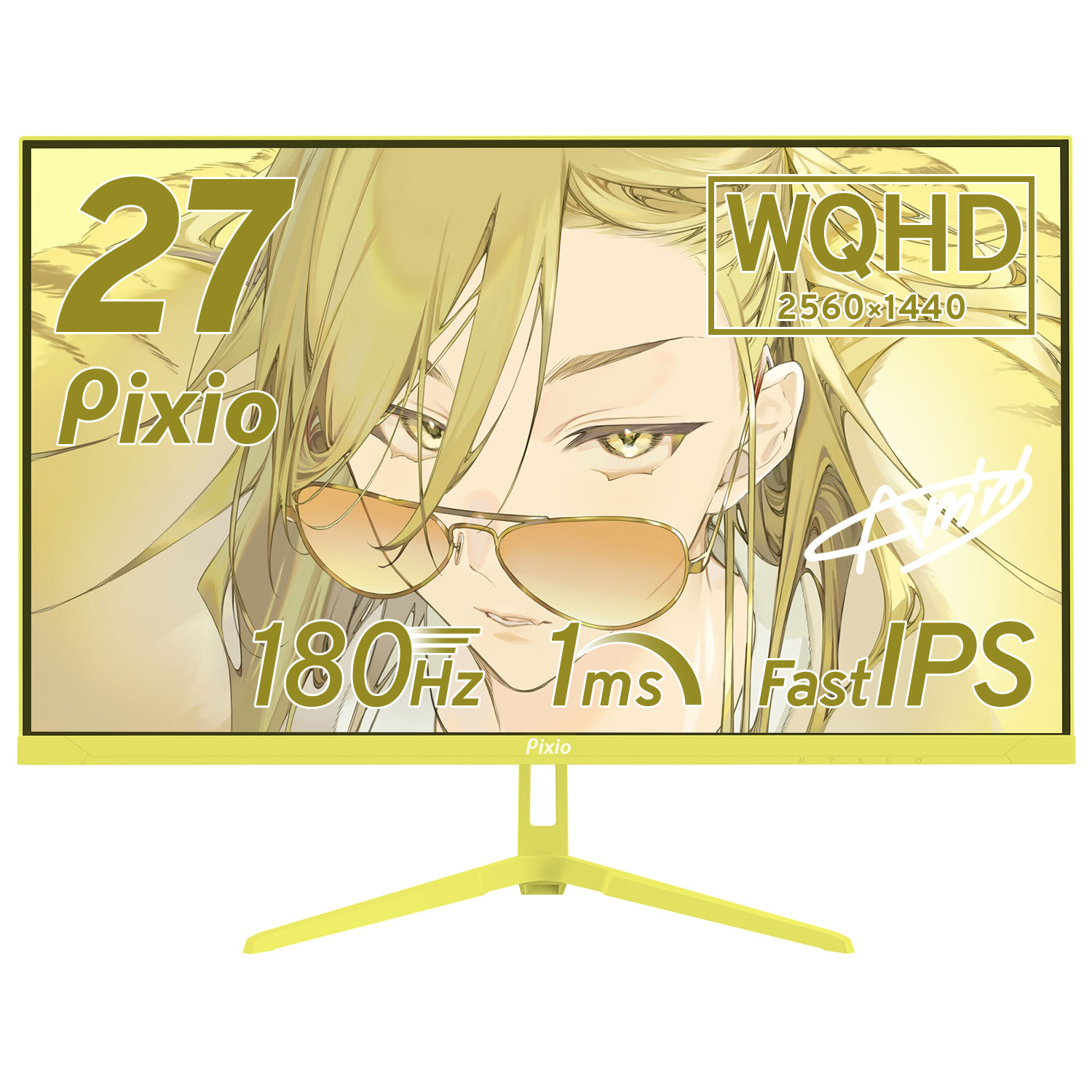 Pixio ゲーミングモニター 27インチ 白 ホワイト 180hz 液晶 IPS