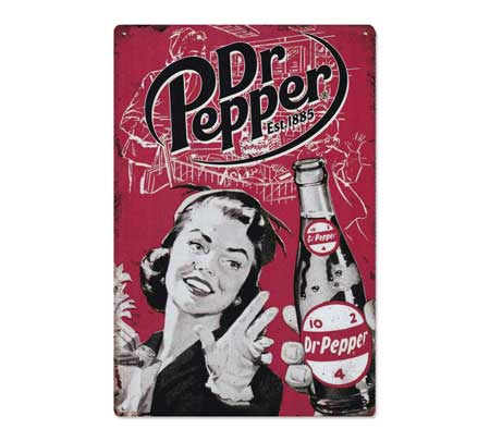ドクターペッパー ブリキ看板 サインプレート サインボード インテリア