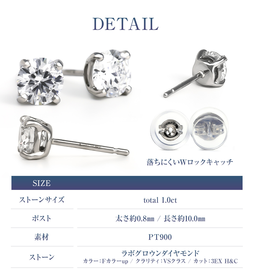未使用！【SHNCA/シンカ】K18ピアス ラボクロウンダイヤモンド0.45ct